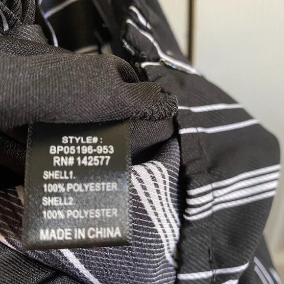 Biashe Black Striped Tie Halter Cropped Jumpsuit - Picture 9 of 10